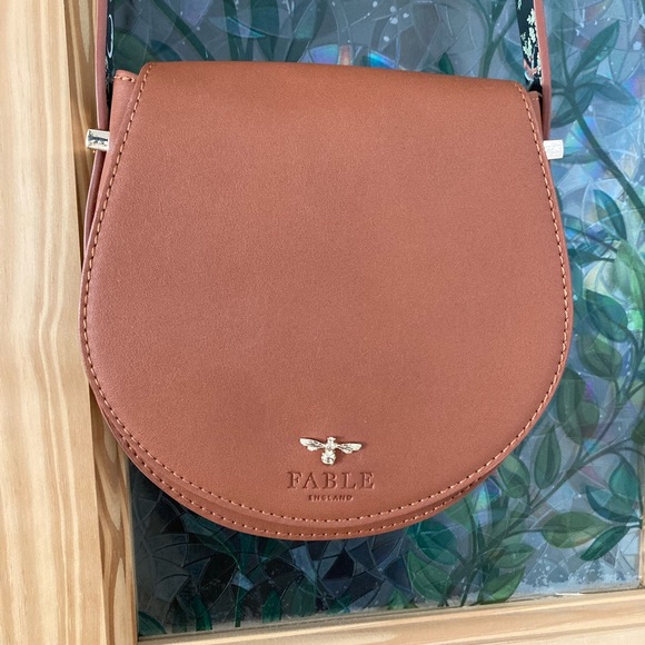 Woodland Toile Saddle Bag - Tan - Picture 3 of 7